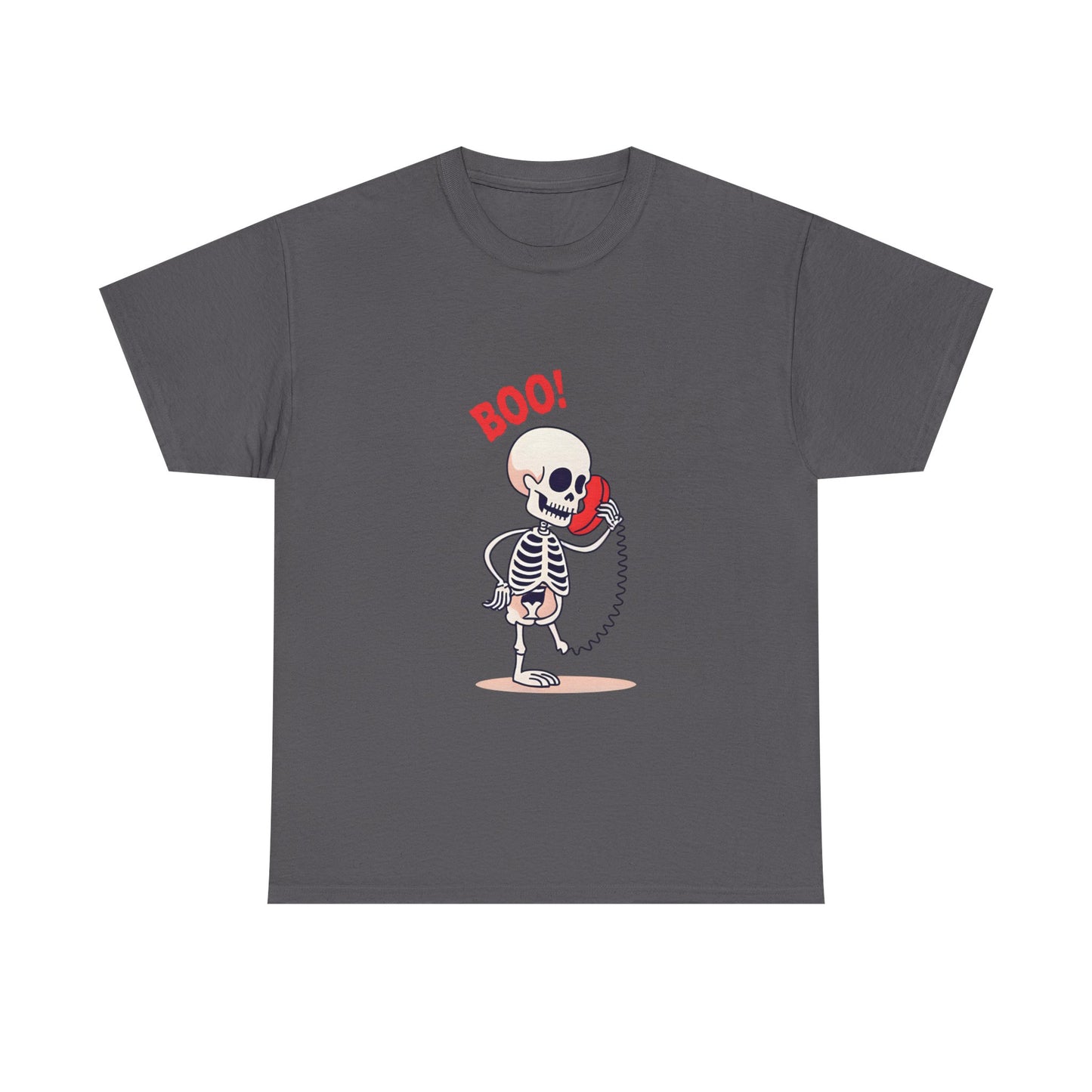 Skeleton Tee Shirt - Halloween Unisex Heavy Cotton Tee