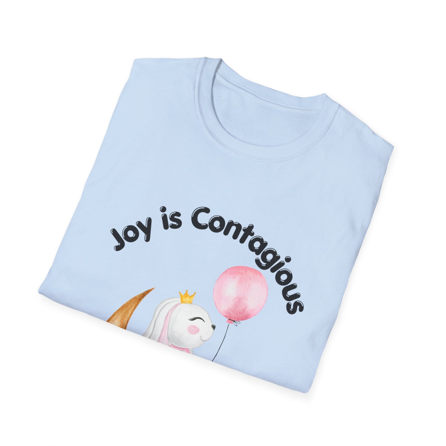 Joyful Bunny Unisex T-Shirt