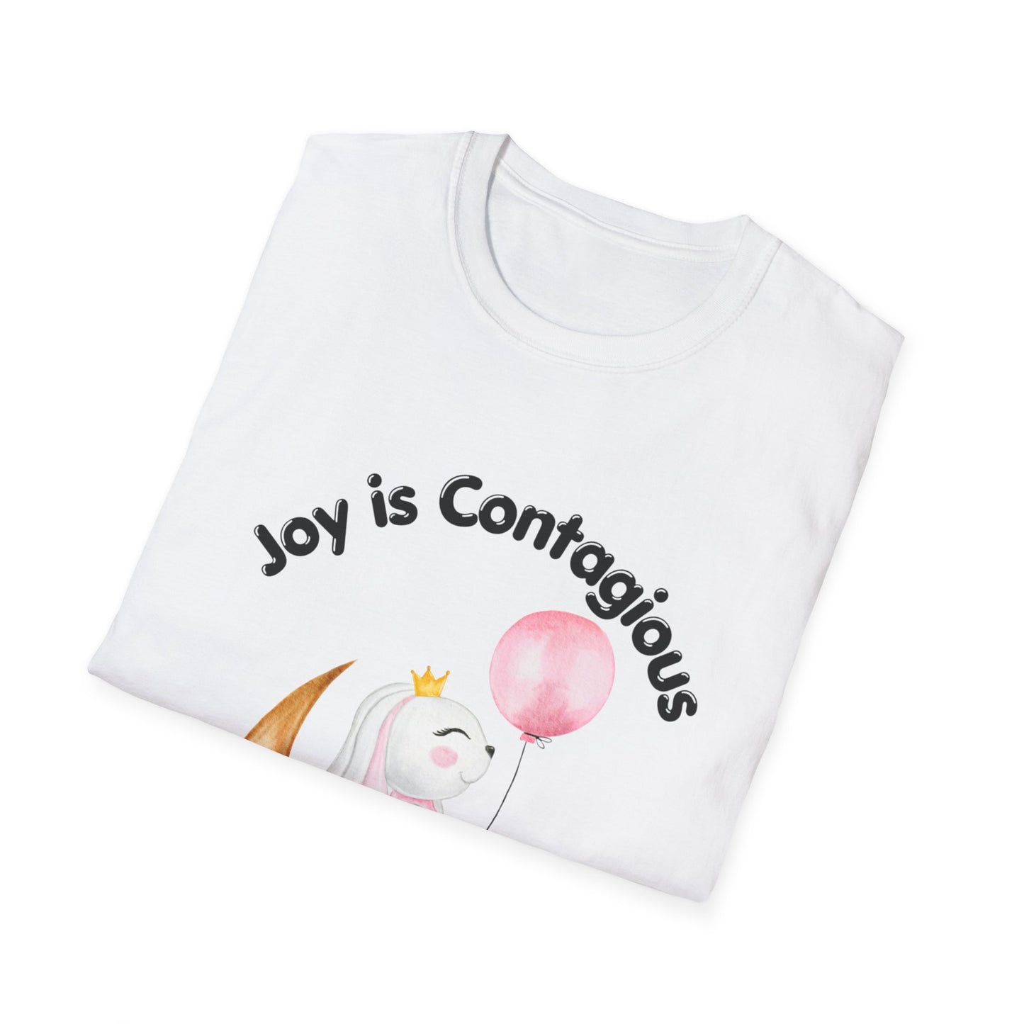 Joyful Bunny Unisex T-Shirt