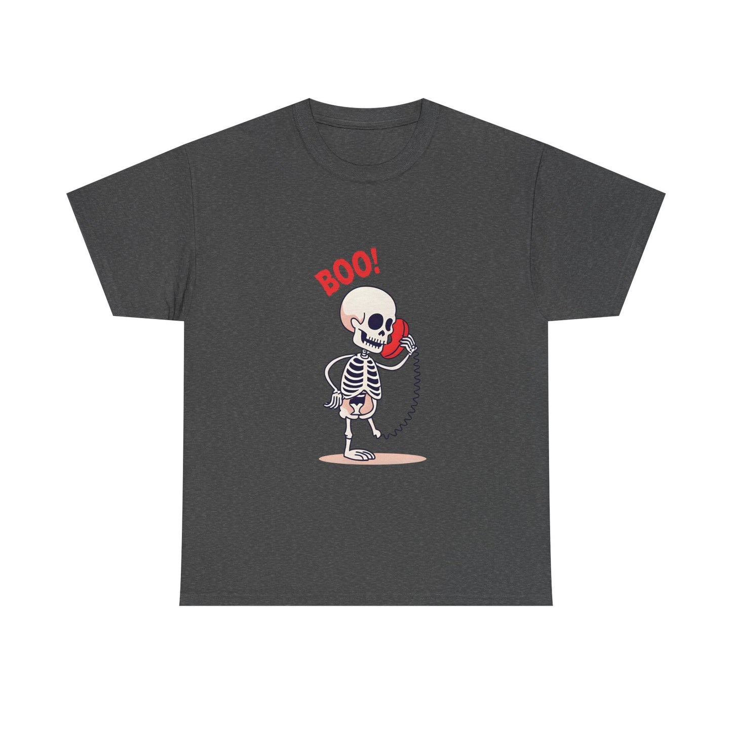 Skeleton Tee Shirt - Halloween Unisex Heavy Cotton Tee