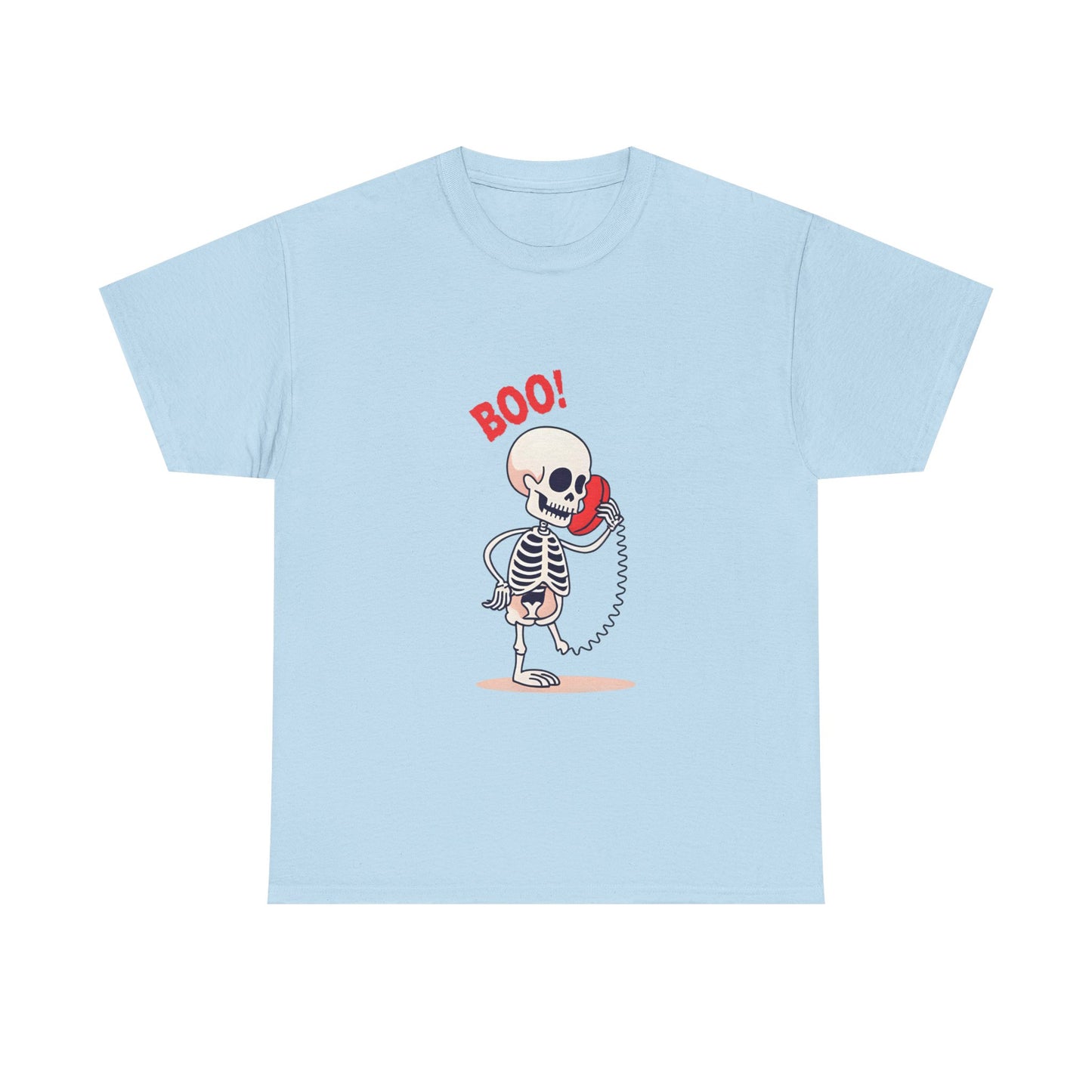 Skeleton Tee Shirt - Halloween Unisex Heavy Cotton Tee