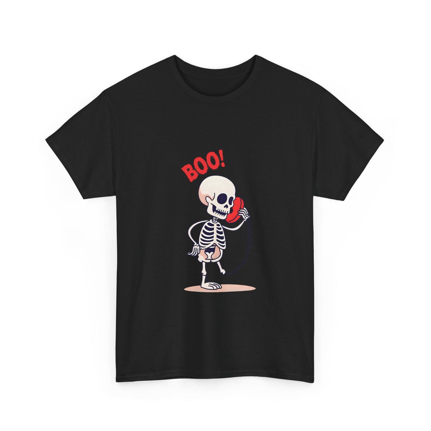 Skeleton Tee Shirt - Halloween Unisex Heavy Cotton Tee