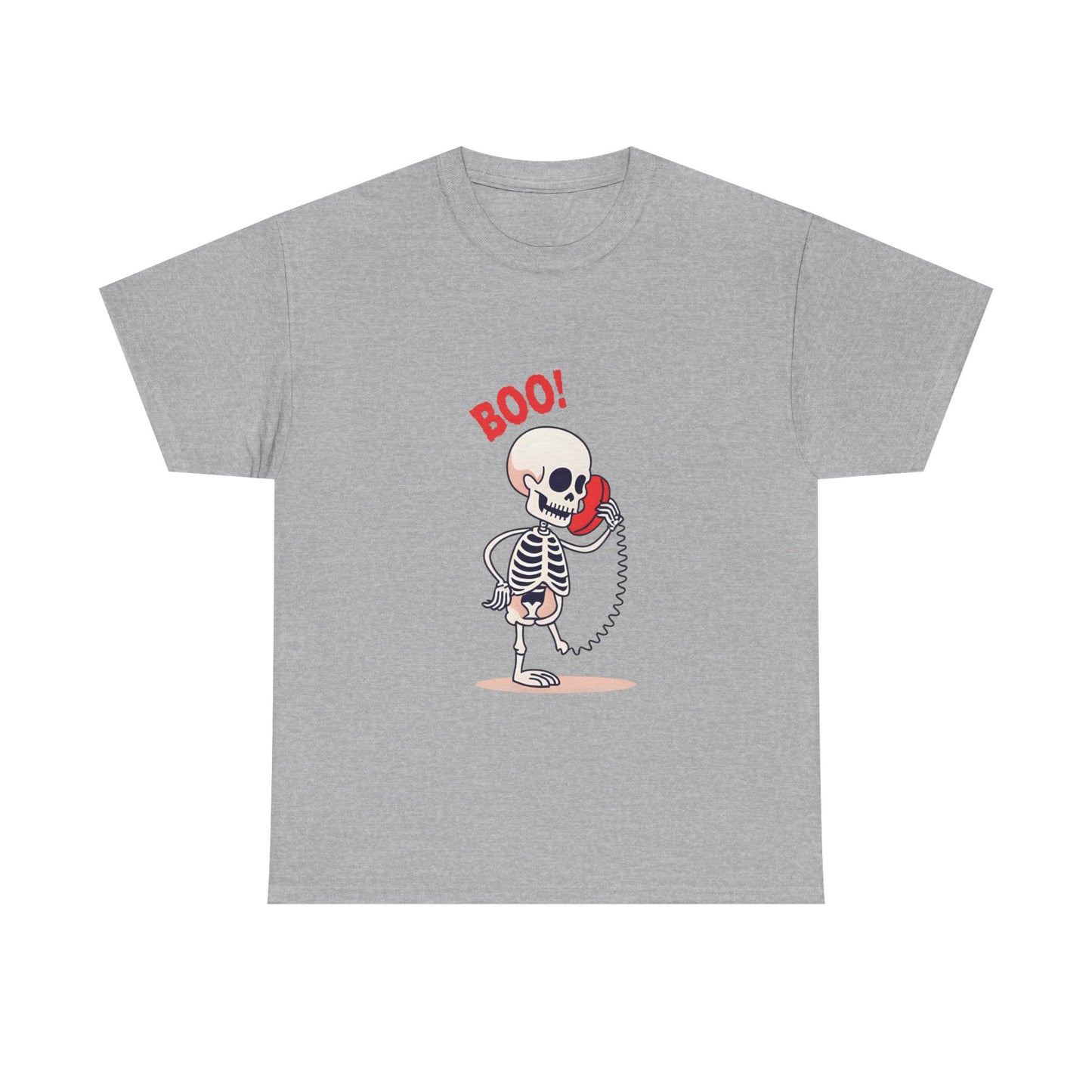 Skeleton Tee Shirt - Halloween Unisex Heavy Cotton Tee