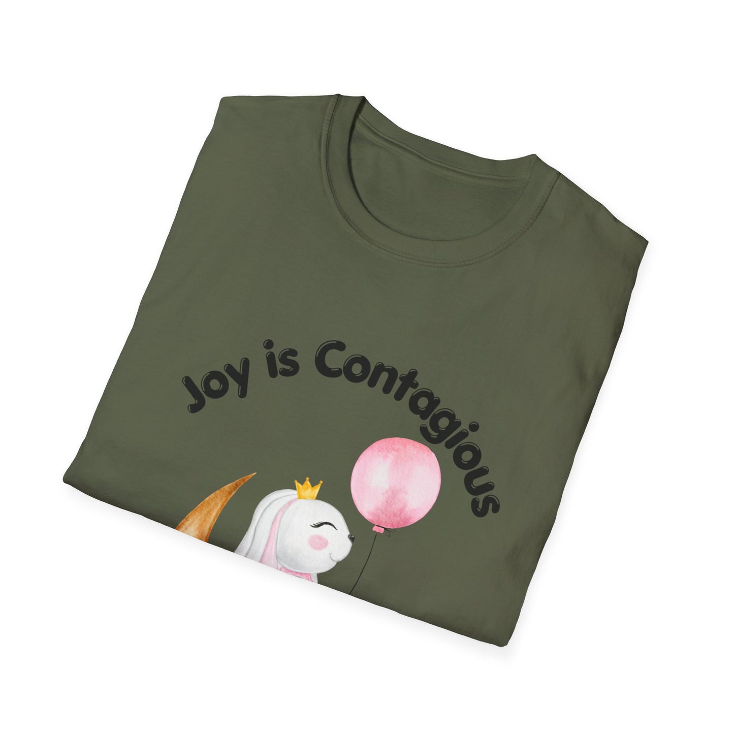 Joyful Bunny Unisex T-Shirt