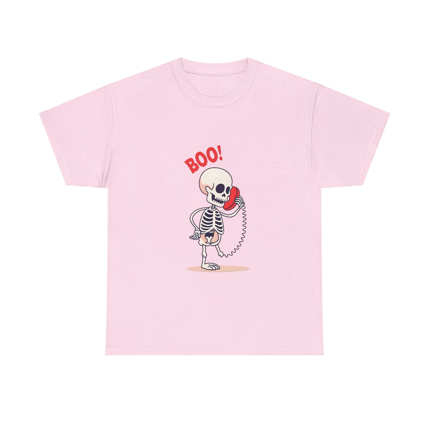 Skeleton Tee Shirt - Halloween Unisex Heavy Cotton Tee