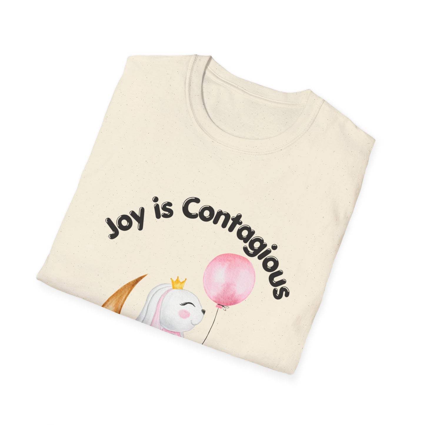 Joyful Bunny Unisex T-Shirt